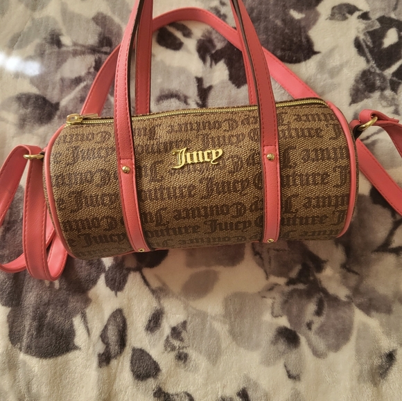 Small pink and brown juicy barrel bag and card coin purse - Picture 6 of 6